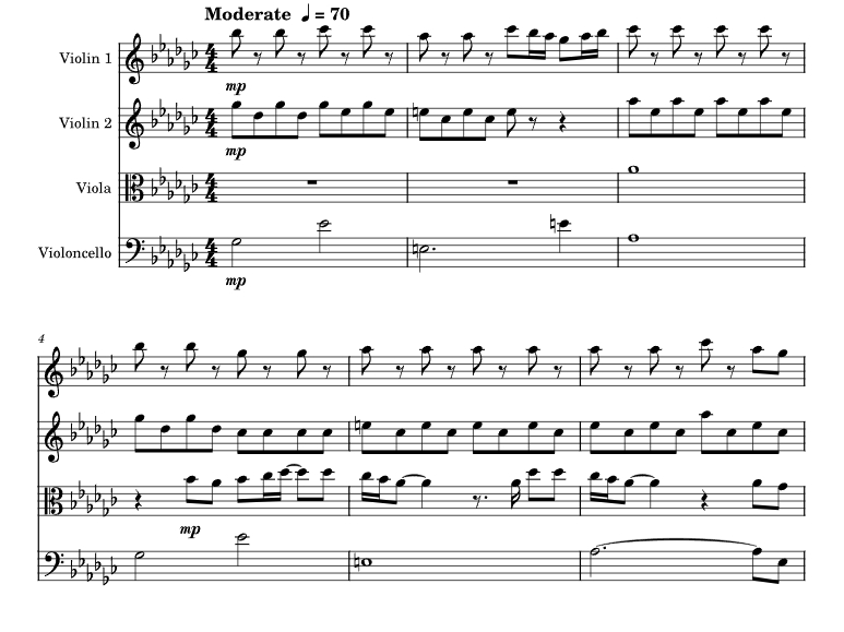 我只是肯 杰夫官方原版 弦乐四重奏 总谱+分谱 有试听