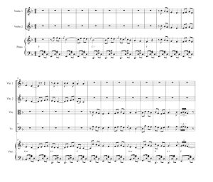 标价非售价 我的太阳 斯蒂芬官方原版 弦乐四重奏+钢琴 总谱+分谱  有试听-云音圈