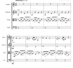 标价非售价 我看见了光 丹尼斯官方原版 弦乐四重奏 总谱+分谱 有试听-云音圈