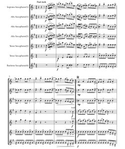 标价非售价 摇滚全世界 路易莎官方原版 SATB萨克斯四重奏 总谱+分谱 有试听-云音圈