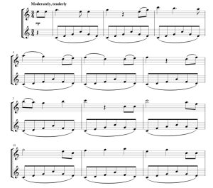 标价非售价 摇篮曲 菲利普斯官方原版 萨克斯二重奏 总谱 有试听-云音圈