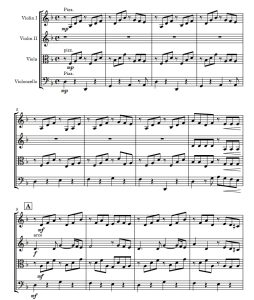 放牛班春天主题曲 眺望你的路途 弦乐四重奏 总分谱 有试听 自动发货-云音圈