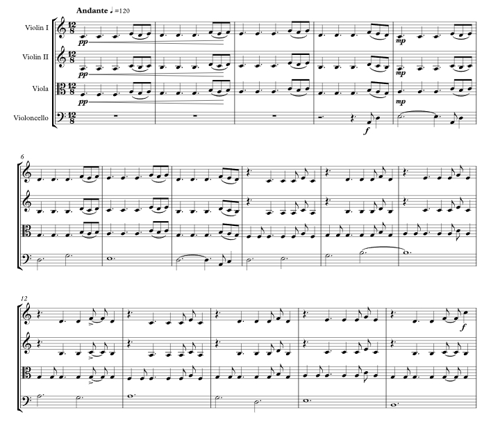 月光 乌利塞斯官方原版 弦乐四重奏 总谱+分谱 有试听