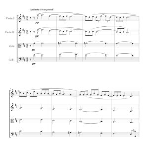 标价非售价 月光 选自《贝加马斯克组曲》迭戈官方原版 弦乐四重奏 总谱+分谱 有试听-云音圈