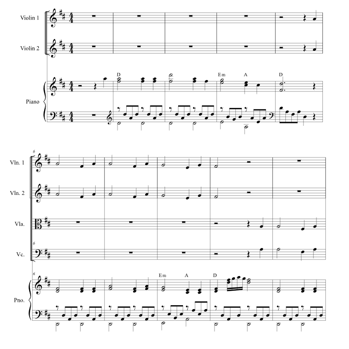 来吧，小孩子们 斯蒂芬官方原版 弦乐四重奏+钢琴 总谱+分谱  有试听