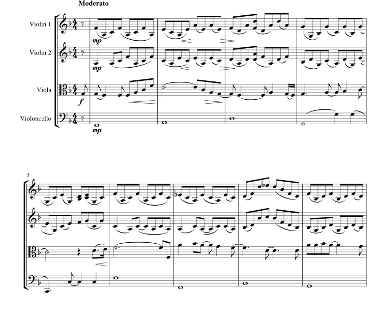 此刻别阻挡我 马克官方原版 弦乐四重奏 总谱+分谱 有试听