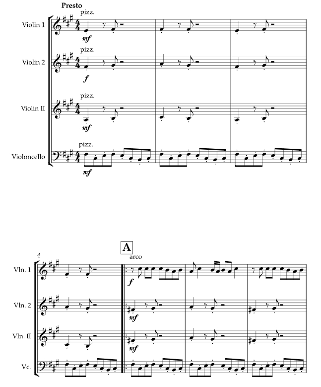 比利・简 劳拉官方原版 弦乐四重奏 总谱+分谱 有试听