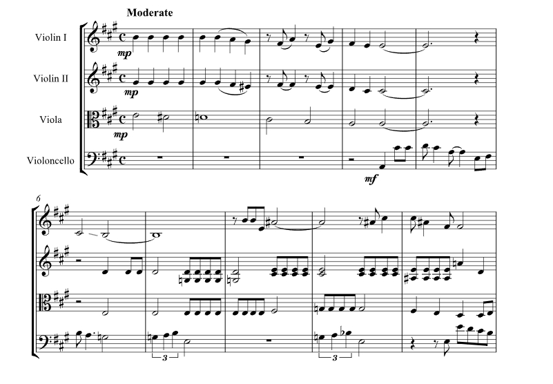 永远的草莓园 布莱恩官方原版 弦乐四重奏 总谱+分谱 有试听