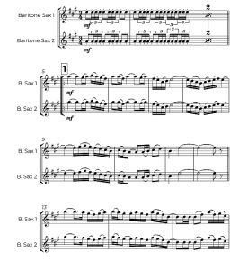 标价非售价 波莱罗 萨克斯二重奏 保罗官方原版 总谱+分谱 有试听-云音圈