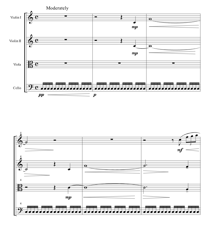 火战车 迭戈官方原版 弦乐四重奏 总谱+分谱 有试听