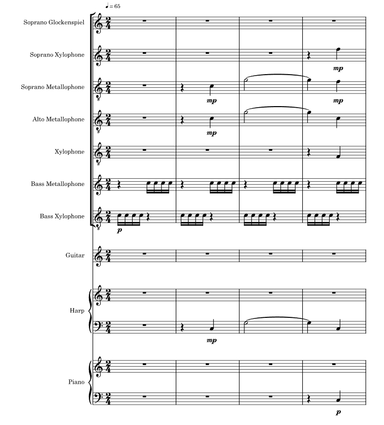 烈火战车 打击乐合奏 安德烈官方原版 总谱+分谱 有试听