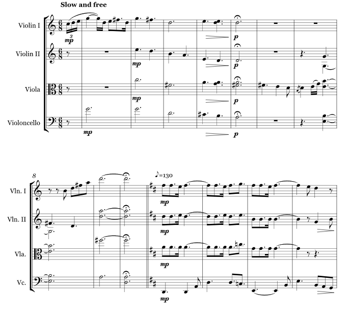 爱人，你早该来到我身边 亚历克斯官方原版 弦乐四重奏 总谱+分谱 有试听