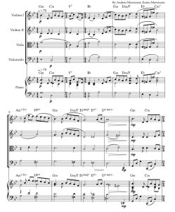 标价非售价 爱的主题曲 卡伦官方原版 弦乐四重奏+钢琴 总谱+分谱 有试听-云音圈