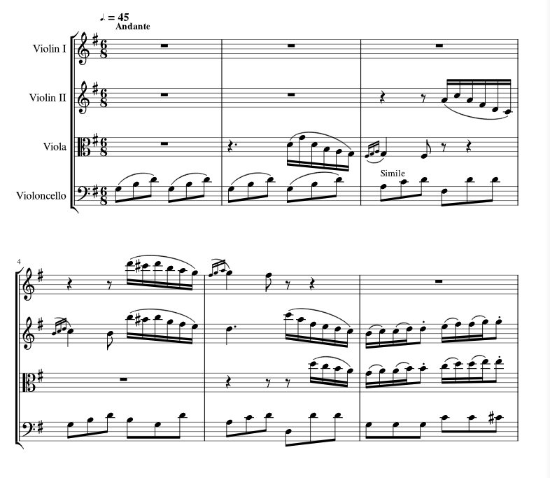 爱的喜悦 约埃尔官方原版 弦乐四重奏 总谱+分谱 有试听