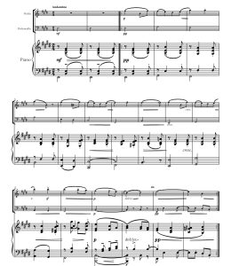 爱的礼赞 小提琴大提琴钢琴重奏 卡登萨官方原版 总谱+分谱 有试听 自动发货-云音圈