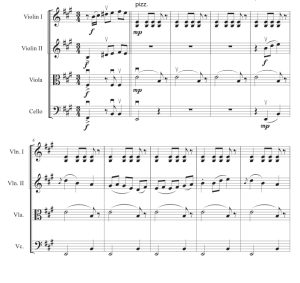 标价非售价 王国之舞 D.C. 改编官方原版 弦乐四重奏 总谱+分谱 有试听-云音圈