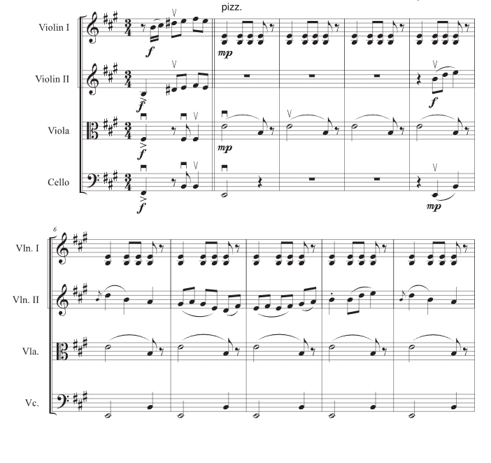 王国之舞 D.C. 改编官方原版 弦乐四重奏 总谱+分谱 有试听