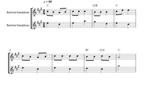 标价非售价 玛丽有只小羔 海森堡官方原版 萨克斯二重奏 总谱+分谱 有试听-云音圈