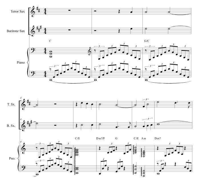 祈祷 史蒂芬官方原版 萨克斯二重奏+钢琴 总谱+分谱 有试听