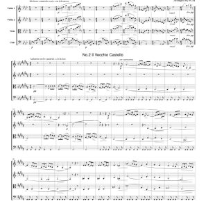 标价非售价 穆索尔斯基 漫步与古堡 官方原版 弦乐四重奏 总谱+分谱 有试听-云音圈