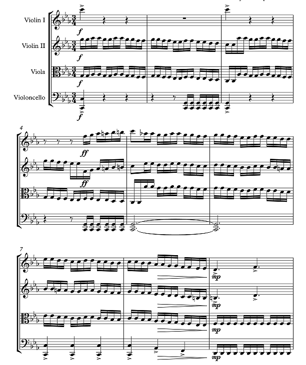 空洞骑士 穆里洛官方原版 弦乐四重奏 总谱+分谱 有试听