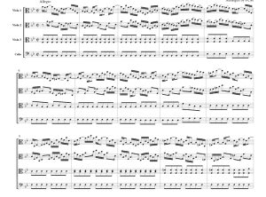 标价非售价 第六号勃兰登堡协奏曲 CB226官方原版 弦乐四重奏 总谱+分谱 有试听-云音圈