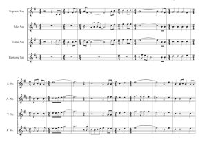 标价非售价 简单的礼物 史蒂芬官方原版 SATB萨克斯四重奏 总谱+分谱 有试听-云音圈