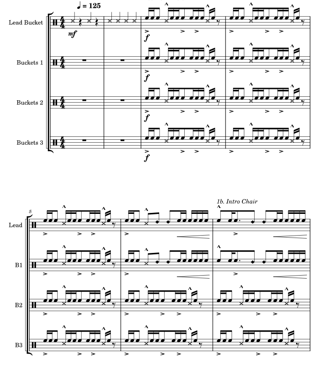 经典桶鼓 打击乐合奏 HarvardTHUD官方原版 总谱 有试听