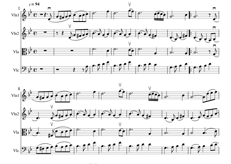 老鹰之歌 雷・卡马达 官方原版 弦乐四重奏 总谱+分谱 有试听