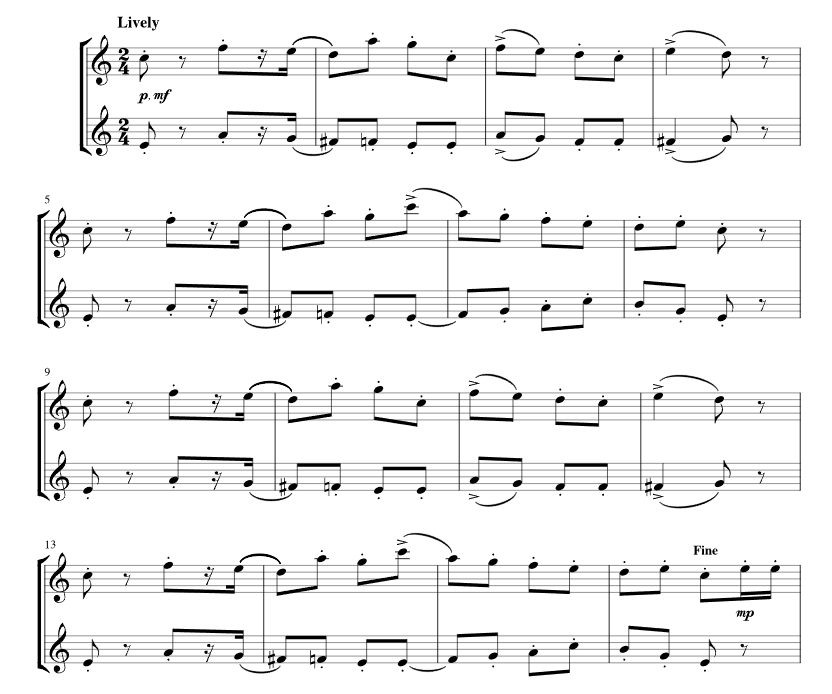 胡桃夹子组曲 马克官方原版 萨克斯二重奏 总谱 有试听