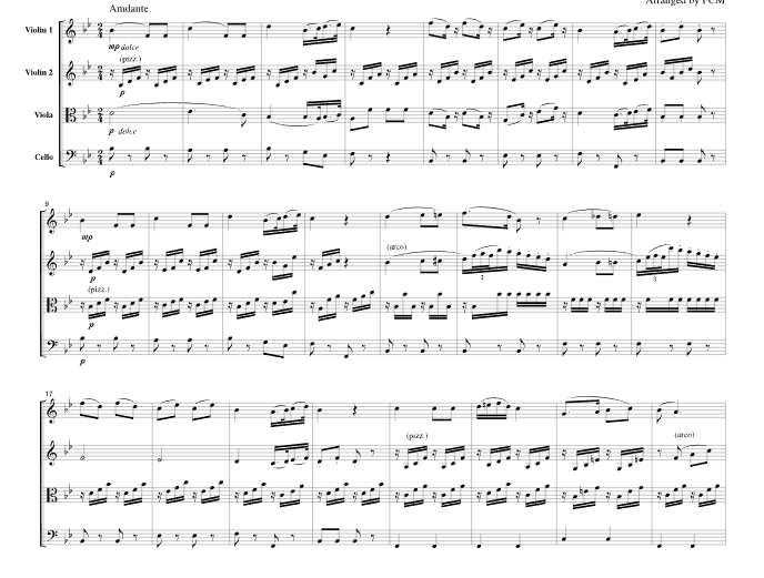 莫扎特 你们可知道 CM013官方原版 弦乐四重奏 总谱+分谱 有试听