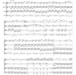 标价非售价 莫扎特 第 40 交响曲 第一乐章 官方原版 弦乐四重奏 总谱+分谱 有试听-云音圈