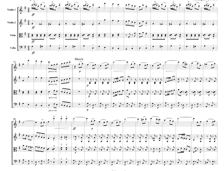 莱哈尔 联奏曲《风流寡妇》 官方原版 弦乐四重奏 总谱+分谱  有试听