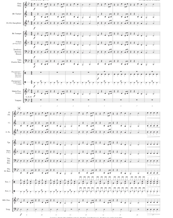 虎之眼 英吉官方原版 管乐打击乐合奏 总谱+分谱 有试听