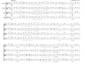 标价非售价 西贝柳斯 喜庆行板 CS601官方原版 弦乐四重奏 总谱+分谱 有试听-云音圈