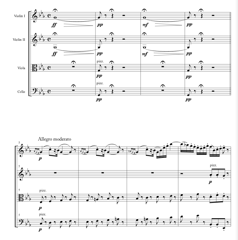 走私贩进行曲 与 哈巴涅拉 迭戈官方原版 弦乐四重奏 总谱+分谱 有试听