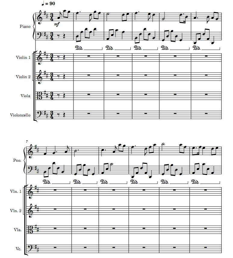 燃情岁月 The Ludlows  弦乐四重奏+钢琴 詹姆斯官方原版 总谱+分谱 有试听 自动发货