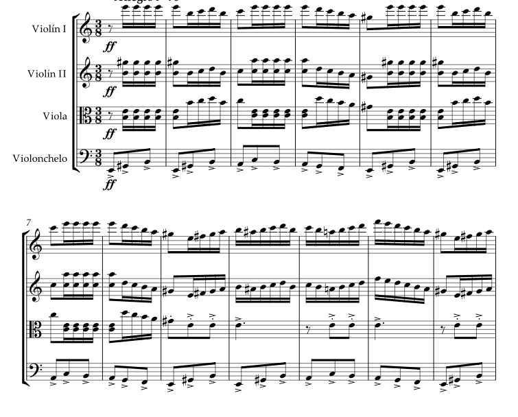 路易斯・阿隆索的婚礼 丹尼尔官方原版 弦乐四重奏 总谱+分谱 有试听