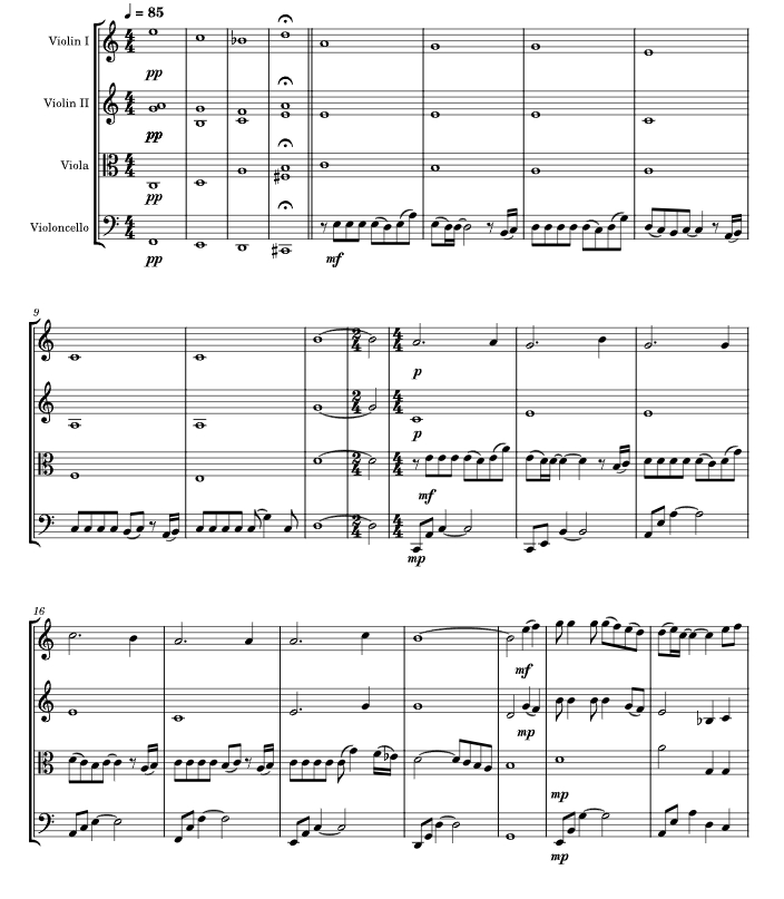 那个夏天 雅典娜弦乐改编官方原版 弦乐四重奏 总谱+分谱 有试听