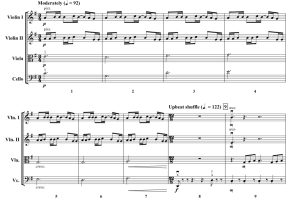 标价非售价 金色 Golden 凯尔官方原版 弦乐四重奏 总谱+分谱 有试听-云音圈