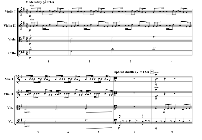 金色 Golden 凯尔官方原版 弦乐四重奏 总谱+分谱 有试听