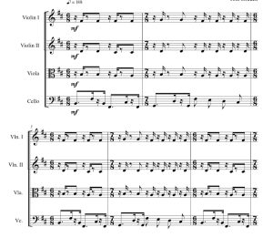 标价非售价 金黄色  施特劳赫官方原版 弦乐四重奏 总谱+分谱 有试听-云音圈