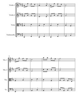 标价非售价 铃儿响叮当 法比奥官方原版 弦乐四重奏 总谱+分谱  有试听-云音圈