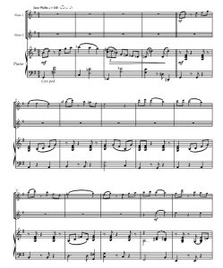 阳光 长笛二重奏与钢琴 霍斯利官方原版 总谱+分谱 有试听 自动发货-云音圈