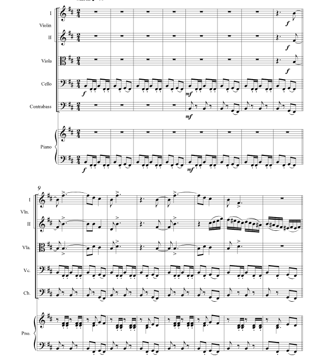 阿里王子 缪西科官方原版 弦乐五重奏+钢琴 总谱+分谱 有试听