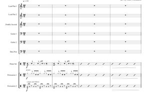 标价非售价 非洲 打击乐合奏 约翰官方原版 总谱+分谱 有试听-云音圈