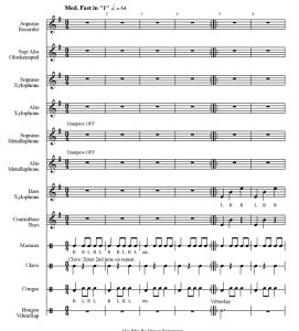 标价非售价 非洲蓝调 打击乐合奏 杰夫官方原版 总谱+分谱 有试听-云音圈