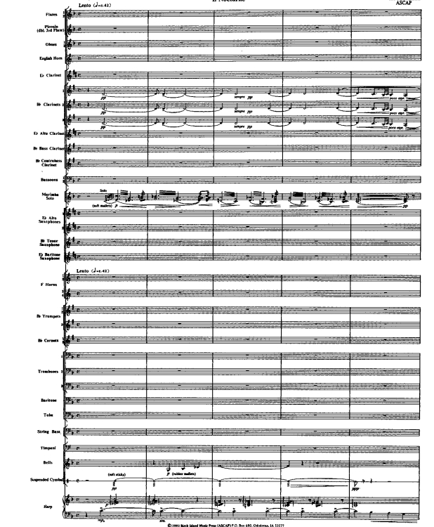 马林巴 小协奏曲 总谱+分谱 有试听 自动发货