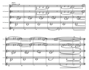 魔女宅急便串烧 单簧管五重奏 西條太貴官方原版 总谱+分谱 有试听-云音圈