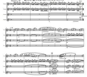 龙猫组曲 长笛四重奏 总谱+分谱 有试听 自动发货-云音圈